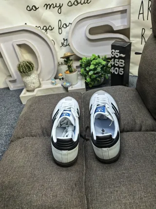 Adidas Samba Black White Gray Lifestyle Sneakers 18