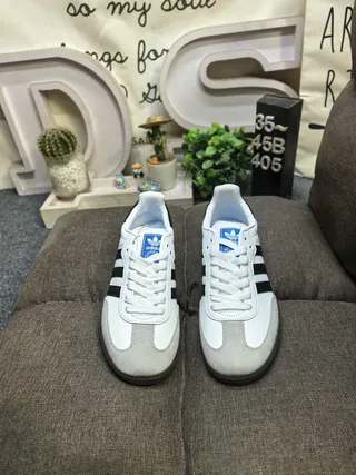 Adidas Samba Black White Gray Lifestyle Sneakers 20