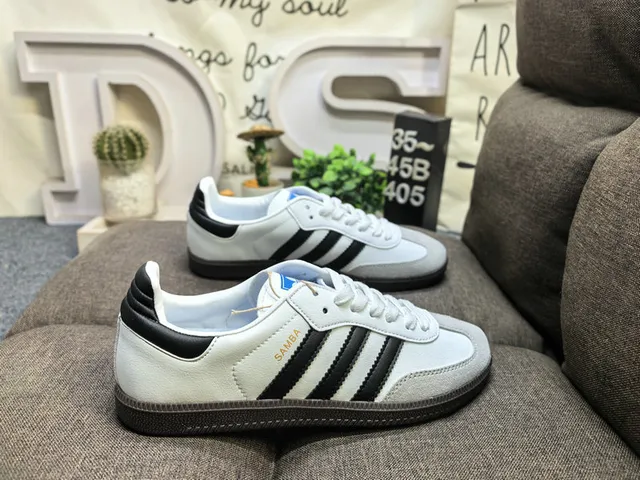 Adidas Samba Black White Gray Lifestyle Sneakers 21