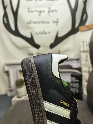 Adidas Samba Black White Gray Lifestyle Sneakers 23