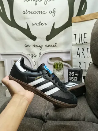 Adidas Samba Black White Gum Lifestyle Sneakers 5