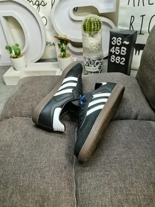 Adidas Samba Black White Gum Lifestyle Sneakers 6