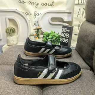 Adidas Samba Black White Gum Mary Jane Shoes