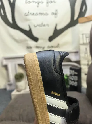 Adidas Samba Black White Gum Mary Jane Shoes 3