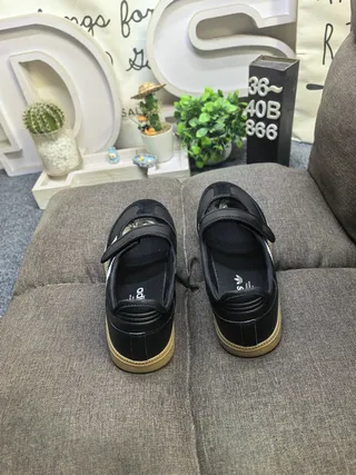 Adidas Samba Black White Gum Mary Jane Shoes 8