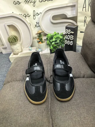 Adidas Samba Black White Gum Mary Jane Shoes 10
