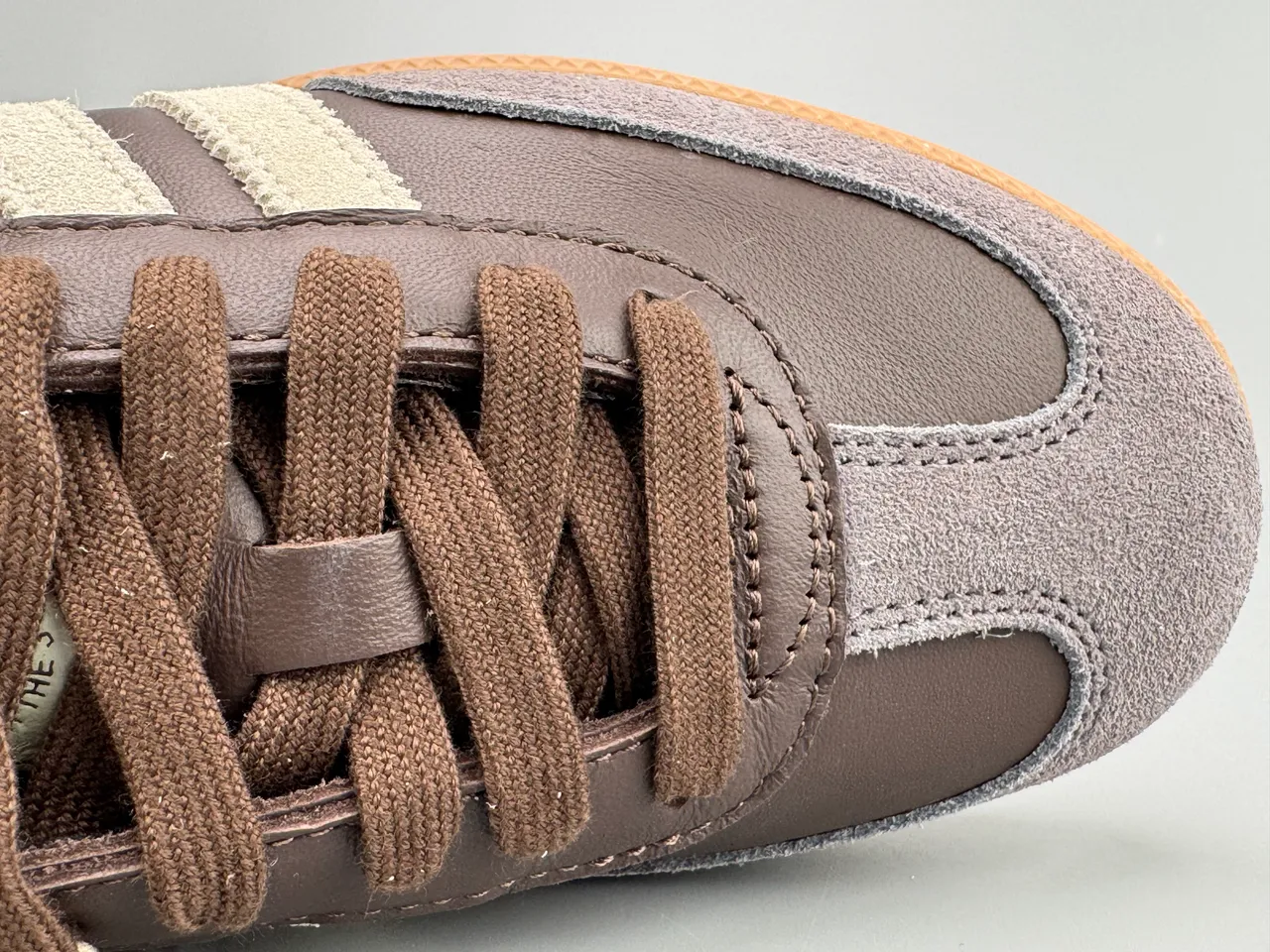 Adidas Samba Brown and Beige Leather and Suede Lifestyle Sneakers 8
