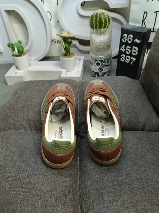 Adidas Samba Brown and Olive Green Lifestyle Sneakers 8