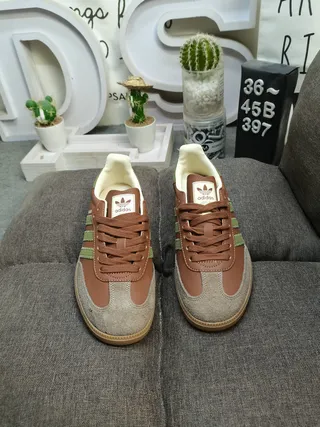 Adidas Samba Brown and Olive Green Lifestyle Sneakers 10