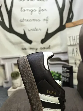 Adidas Samba Brown and White Lifestyle Sneakers 3