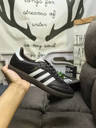 Adidas Samba Brown and White Lifestyle Sneakers 5