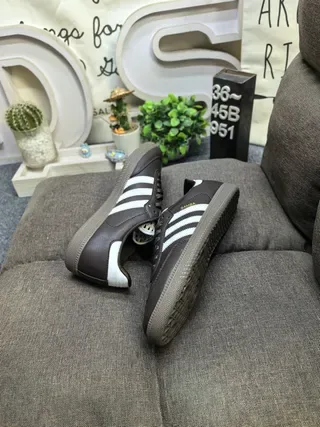 Adidas Samba Brown and White Lifestyle Sneakers 6