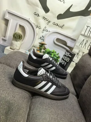 Adidas Samba Brown and White Lifestyle Sneakers 9