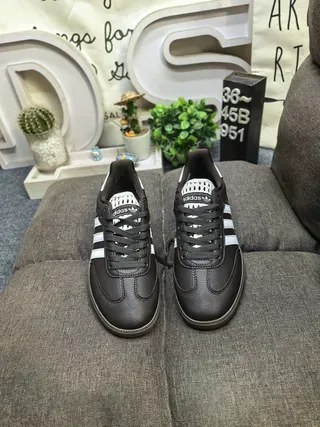 Adidas Samba Brown and White Lifestyle Sneakers 10
