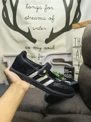 Adidas Samba Classic Black and Cream Lifestyle Sneakers 5