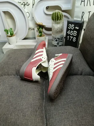 Adidas Samba Green and White Lifestyle Sneakers 6