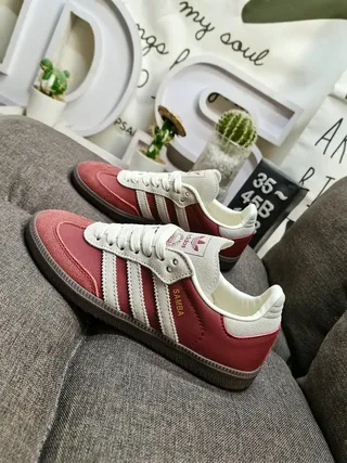 Adidas Samba Green and White Lifestyle Sneakers 7