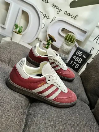 Adidas Samba Green and White Lifestyle Sneakers 9
