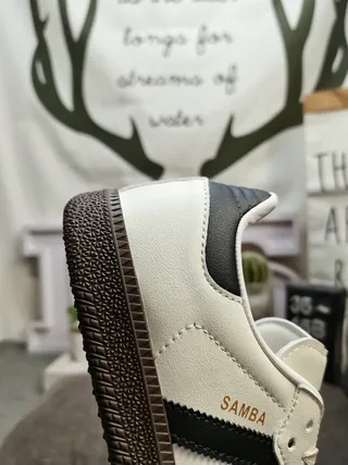 Adidas Samba Green and White Lifestyle Sneakers 13