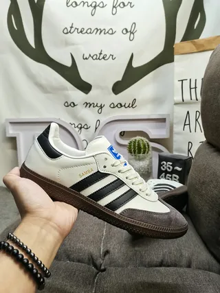 Adidas Samba Green and White Lifestyle Sneakers 15