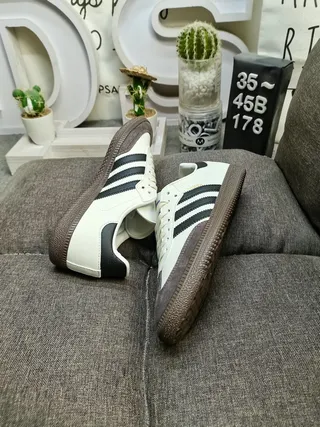 Adidas Samba Green and White Lifestyle Sneakers 16