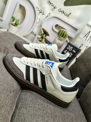 Adidas Samba Green and White Lifestyle Sneakers 17