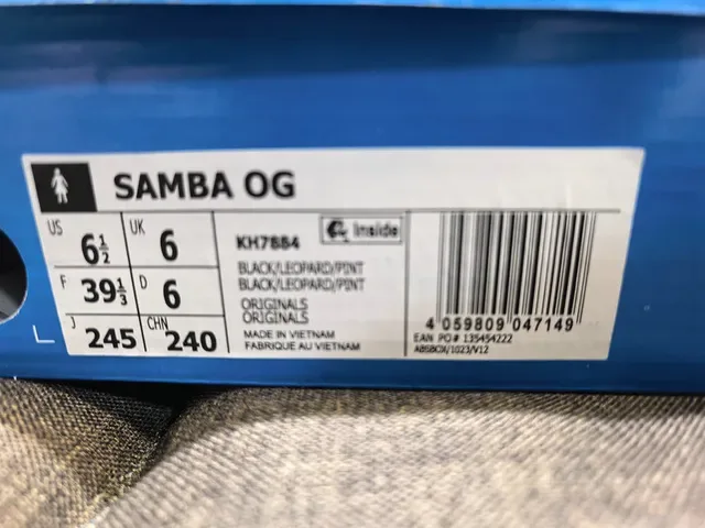 Adidas Samba Leopard-Print Black Lifestyle Sneakers 2