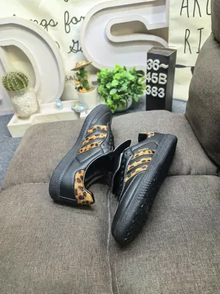 Adidas Samba Leopard-Print Black Lifestyle Sneakers 6