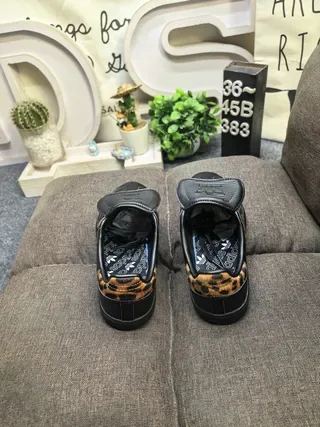 Adidas Samba Leopard-Print Black Lifestyle Sneakers 8