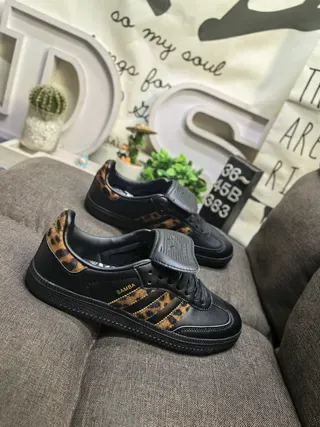Adidas Samba Leopard-Print Black Lifestyle Sneakers 9