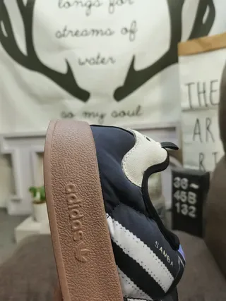 Adidas Samba Navy Blue Quilted Slip-On Lifestyle Sneakers 3