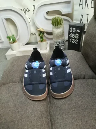 Adidas Samba Navy Blue Quilted Slip-On Lifestyle Sneakers 10
