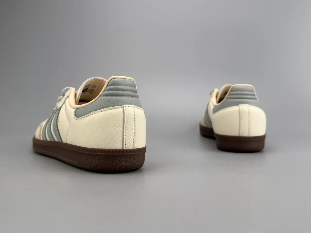 Adidas Samba Off-White and Gray Lifestyle Sneakers 6