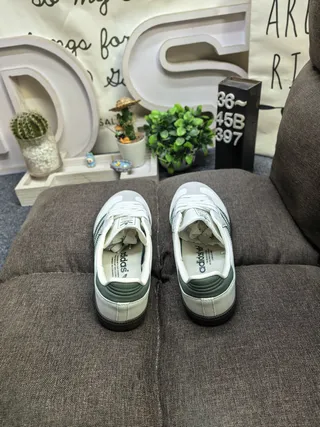 Adidas Samba Off-White and Green Lifestyle Sneakers 8