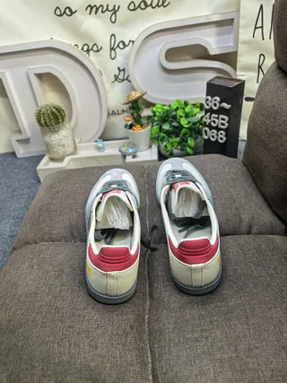 Adidas Samba OG Off-White Pink Red Lifestyle Sneakers 8