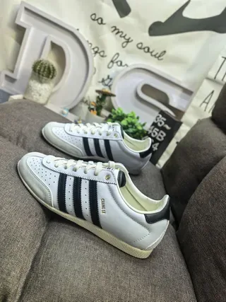 Adidas Samba OG White Black Perforated Lifestyle Sneakers 7