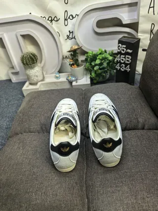 Adidas Samba OG White Black Perforated Lifestyle Sneakers 8