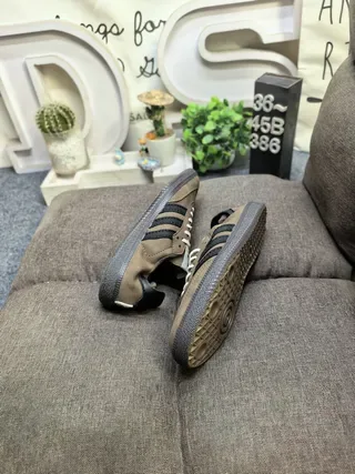 Adidas Samba Olive Brown Suede Lifestyle Sneakers 6