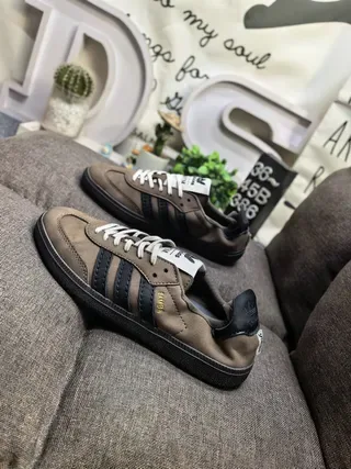 Adidas Samba Olive Brown Suede Lifestyle Sneakers 7