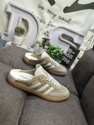 Adidas Samba أحذية ليفر بيج مفتوحة الظهر مربوطة بالأربطة 9