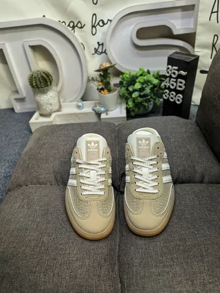 Adidas Samba أحذية ليفر بيج مفتوحة الظهر مربوطة بالأربطة 10