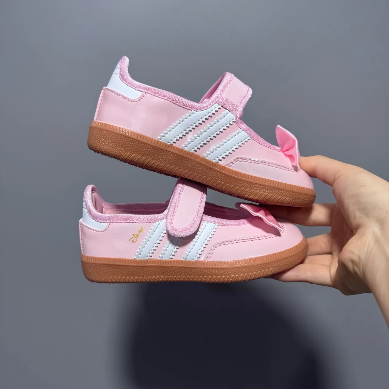 Adidas Samba Chaussures Mary Jane Rose Blanc Sans Lacets Velcro Strap 4