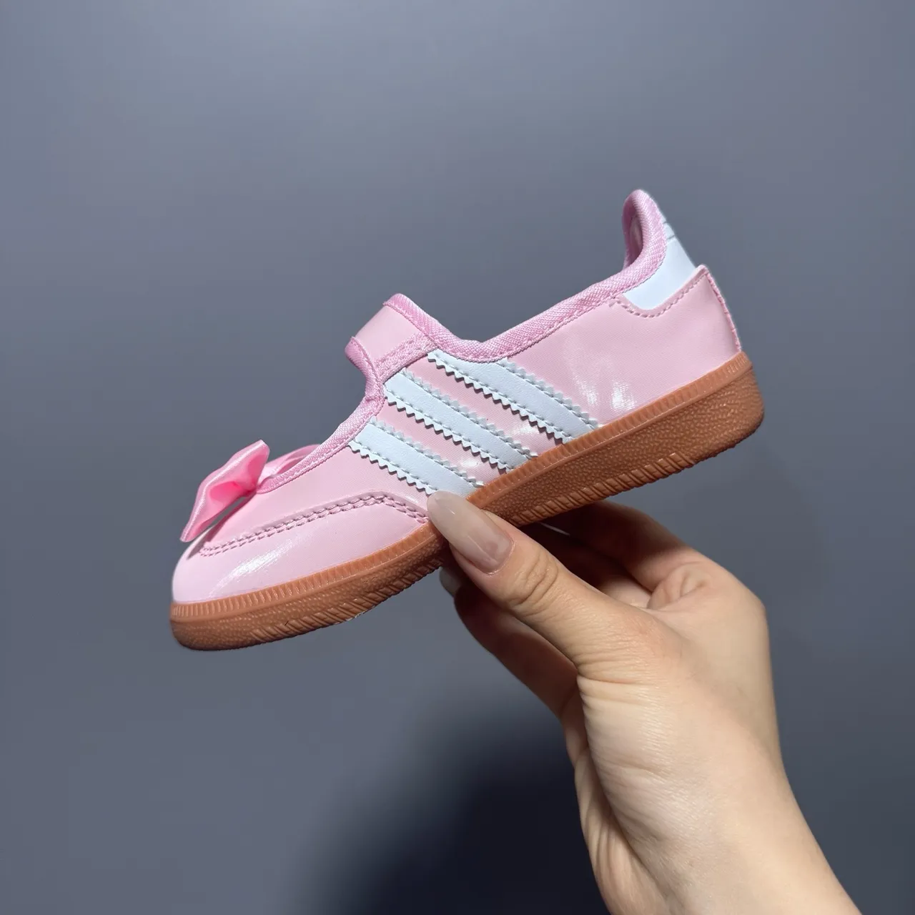 Adidas Samba Chaussures Mary Jane Rose Blanc Sans Lacets Velcro Strap 7