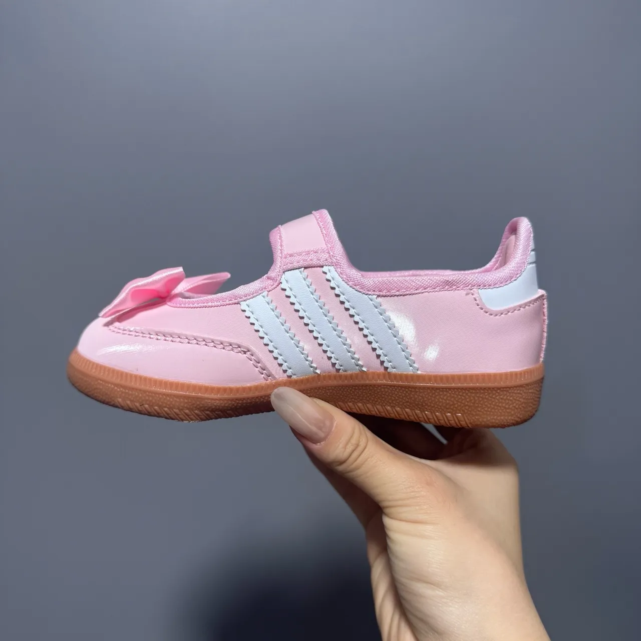 Adidas Samba Chaussures Mary Jane Rose Blanc Sans Lacets Velcro Strap 8