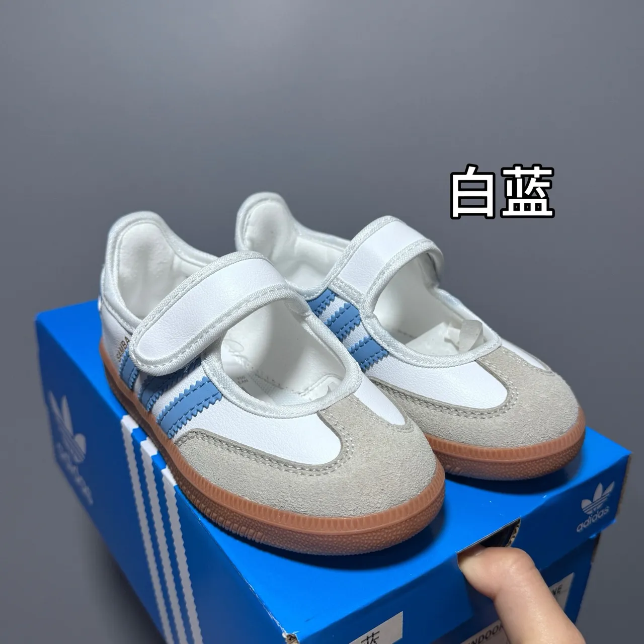 Adidas Samba Chaussures Mary Jane Rose Blanc Sans Lacets Velcro Strap 14
