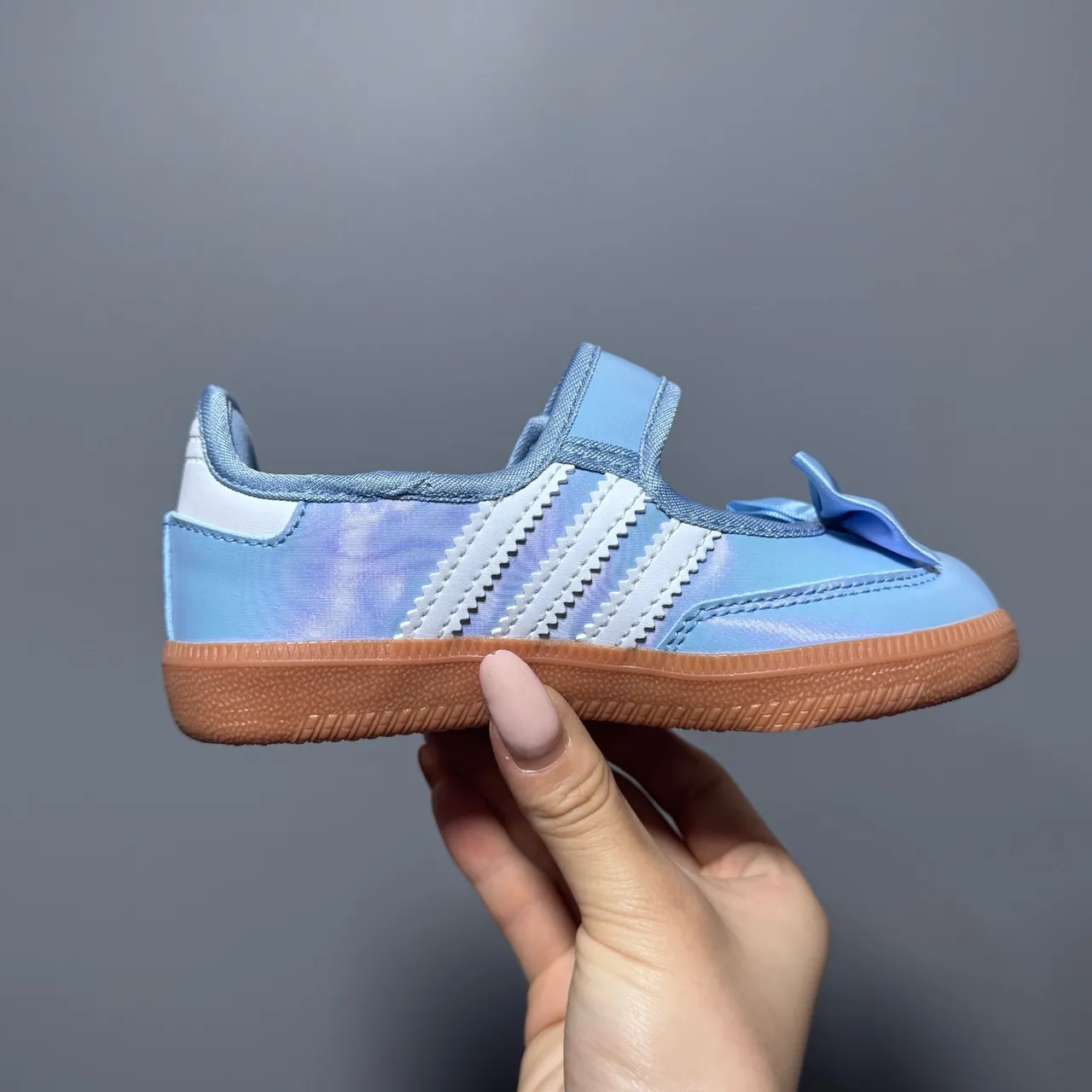 Adidas Samba Chaussures Mary Jane Rose Blanc Sans Lacets Velcro Strap 22