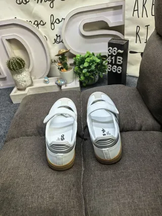 Adidas Samba sneakers lifestyle blanc et gris argent 8