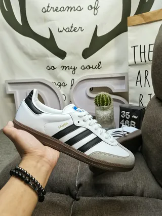 Adidas Samba White Black Gum Lifestyle Sneakers 5