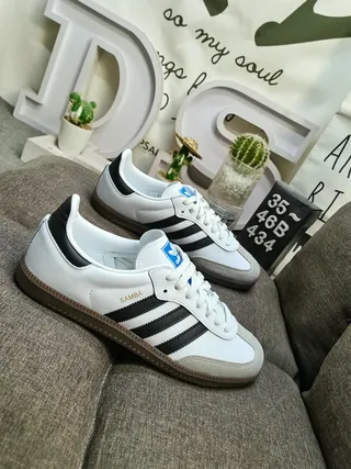 Adidas Samba White Black Gum Lifestyle Sneakers 9
