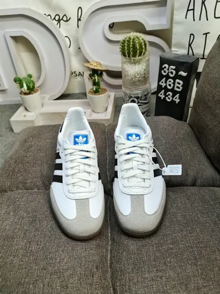 Adidas Samba White Black Gum Lifestyle Sneakers 10